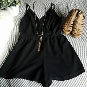 Sexy Black Romper
